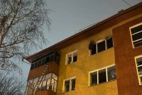 В Казани произошёл пожар в четырёхэтажном доме